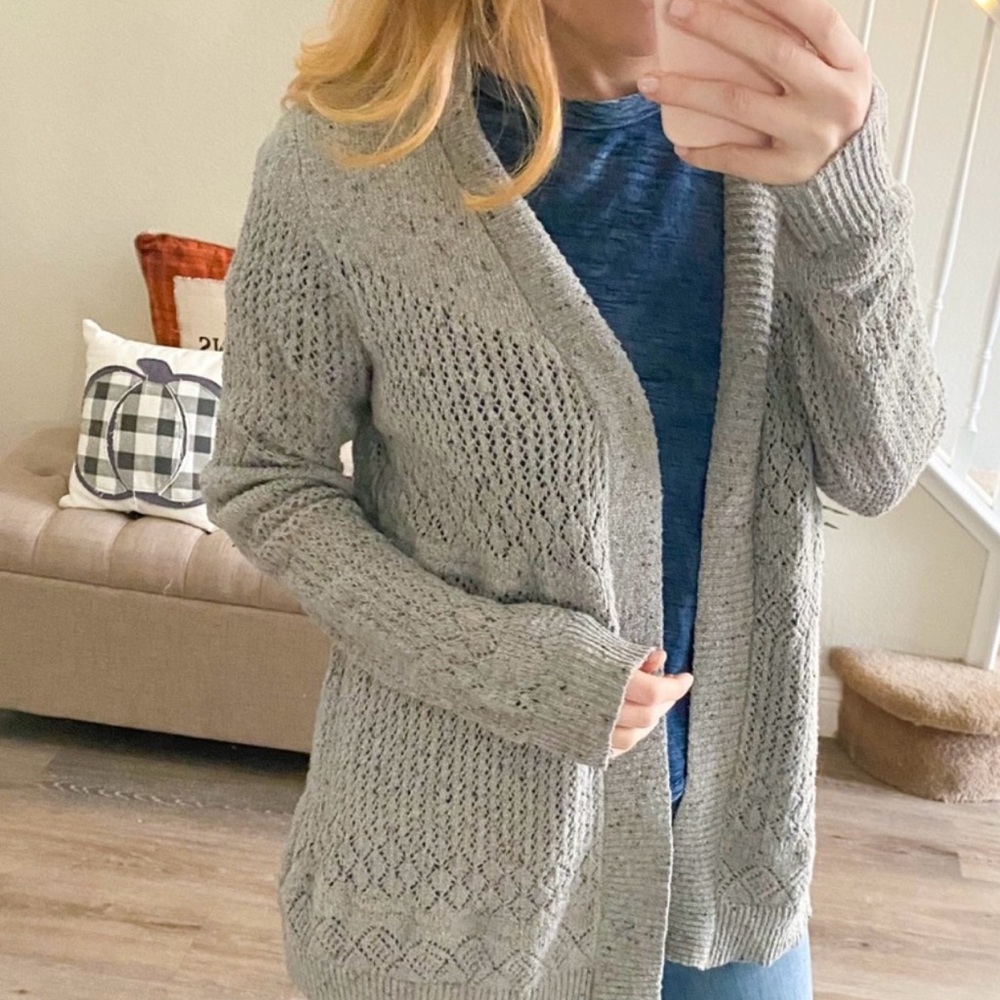 Belle Grey Bohemian Cardigan Long Sleeve XL